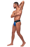 Retro Sport Panel Thong - L/ XL - Black/ Blue