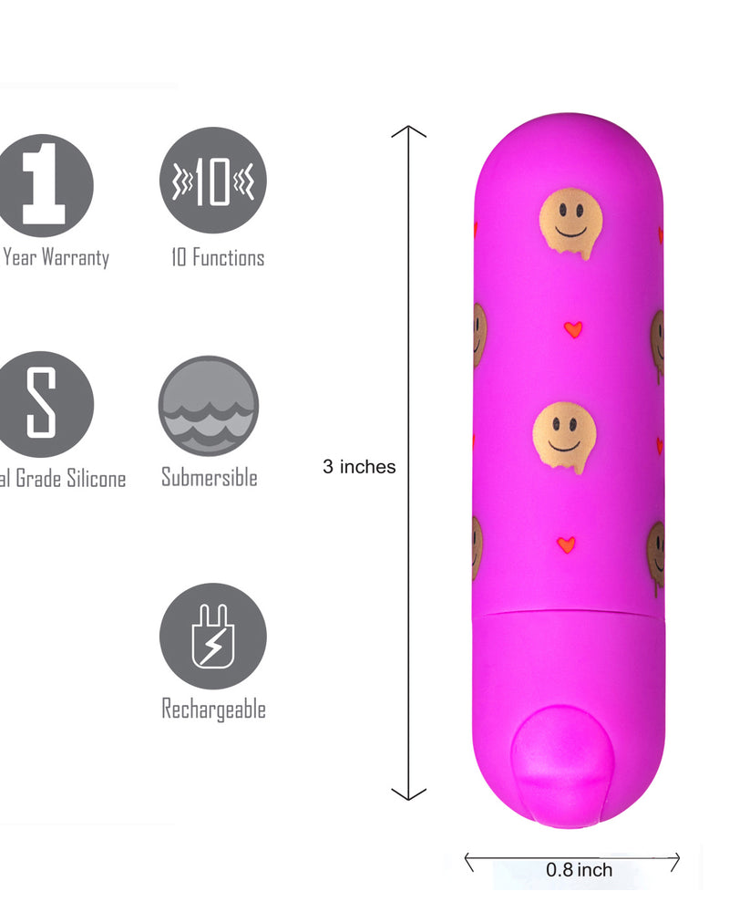 "Giggly Super Charged Mini Bullet - Pink MTMA330-EM"