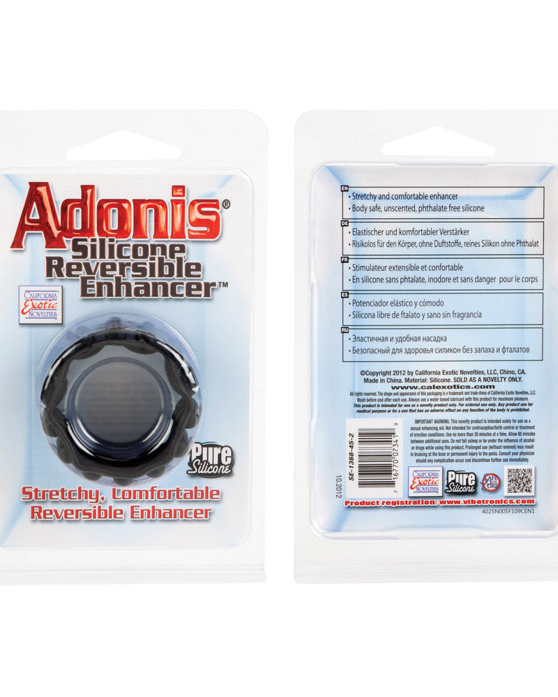 Adonis Silicone Reversible Enhancer - Black