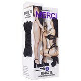 "Merci - Bind and Tie - 6mm Hemp Bondage Rope - 30 Feet - Black DJ2404-38-BX"