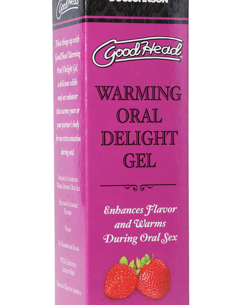 "Goodhead - Warming Oral Delight Gel - Strawberry - 4 Fl. Oz. DJ1361-13-BX"