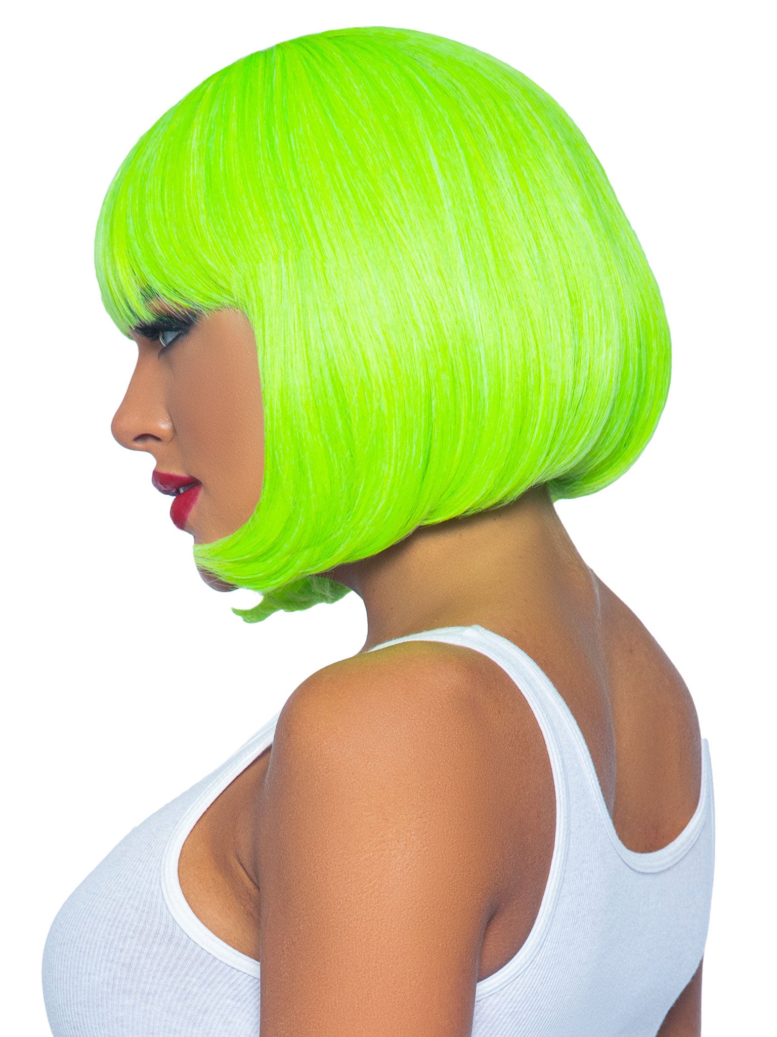 "12 Inch Short Bob Wig - Neon Green LA-A2907NGRN"