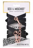 Brat Handcuffs - Black / Rose Gold