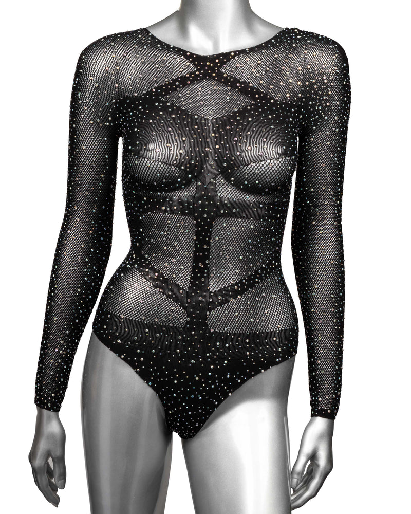 Radiance Long Sleeve Body Suit - Queen - Black