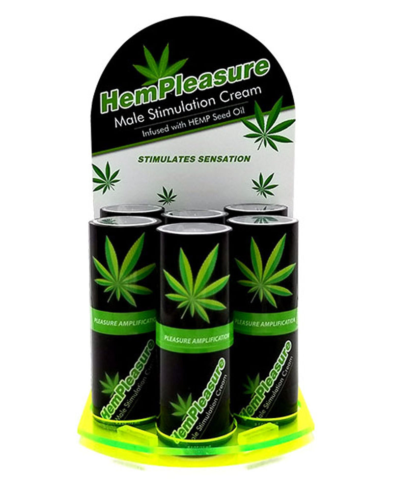 "Hempleasure for Men .5 Oz 6 Bottle Display BA-6HMPFM05"