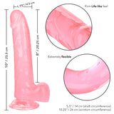 Size Queen 8 Inch - Pink