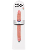 King Cock 12 Inch Slim Double Dildo - Flesh