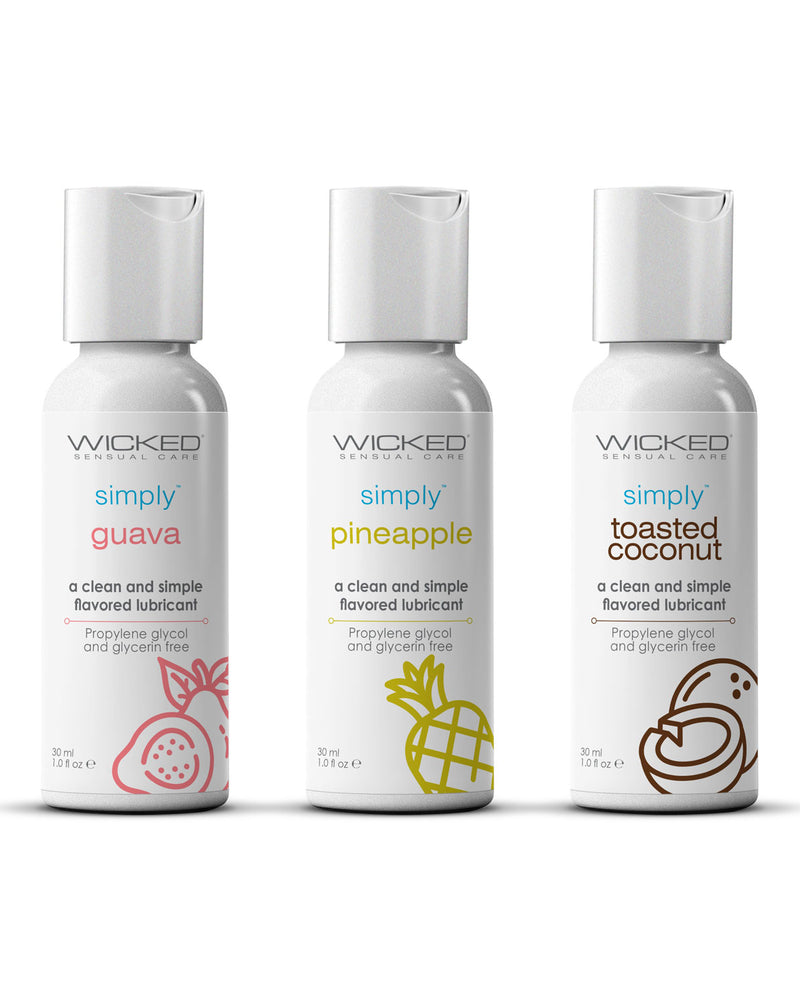 Wicked Simply Tropical Trio 1oz Travel Size Flavored Lubes