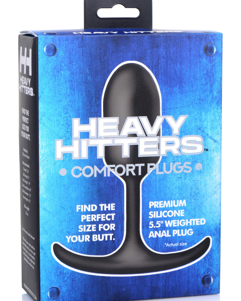 "Premium Silicone Weighted Anal Plug - Medium HVY-AG472-MED"