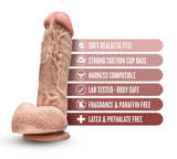 "Dr. Skin - Mr. D - 8.5 Inch Dildo With Balls - Beige BL-15453"