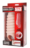 Really Ample Ribbed Penis Enhancer Sheath