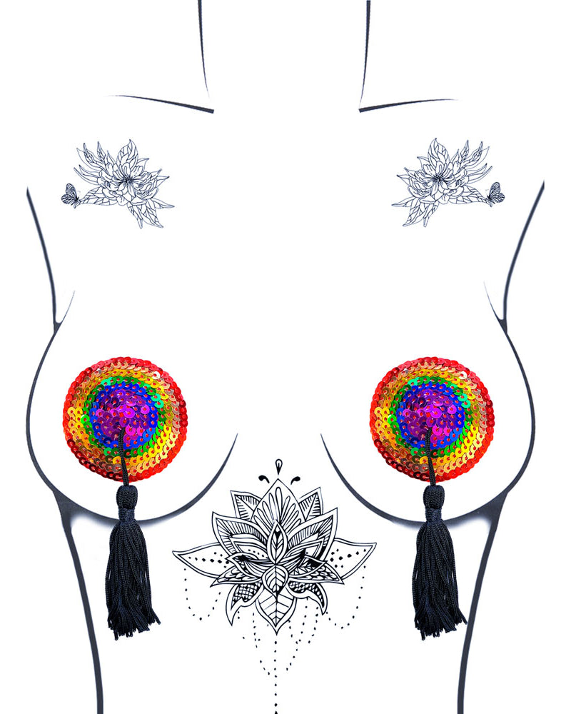 Lgbtqa and Xo Reusable Silicone Nipztix