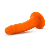 Neo - 5.5 Inch Dual Density Cock - Neon Orange