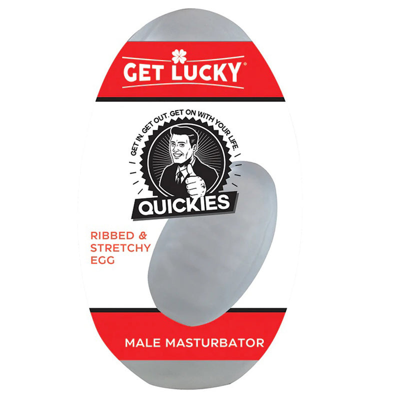 "Get Lucky Quickies Ribbed and Stretchy Egg Male Masturbator TMN-GL-0510"