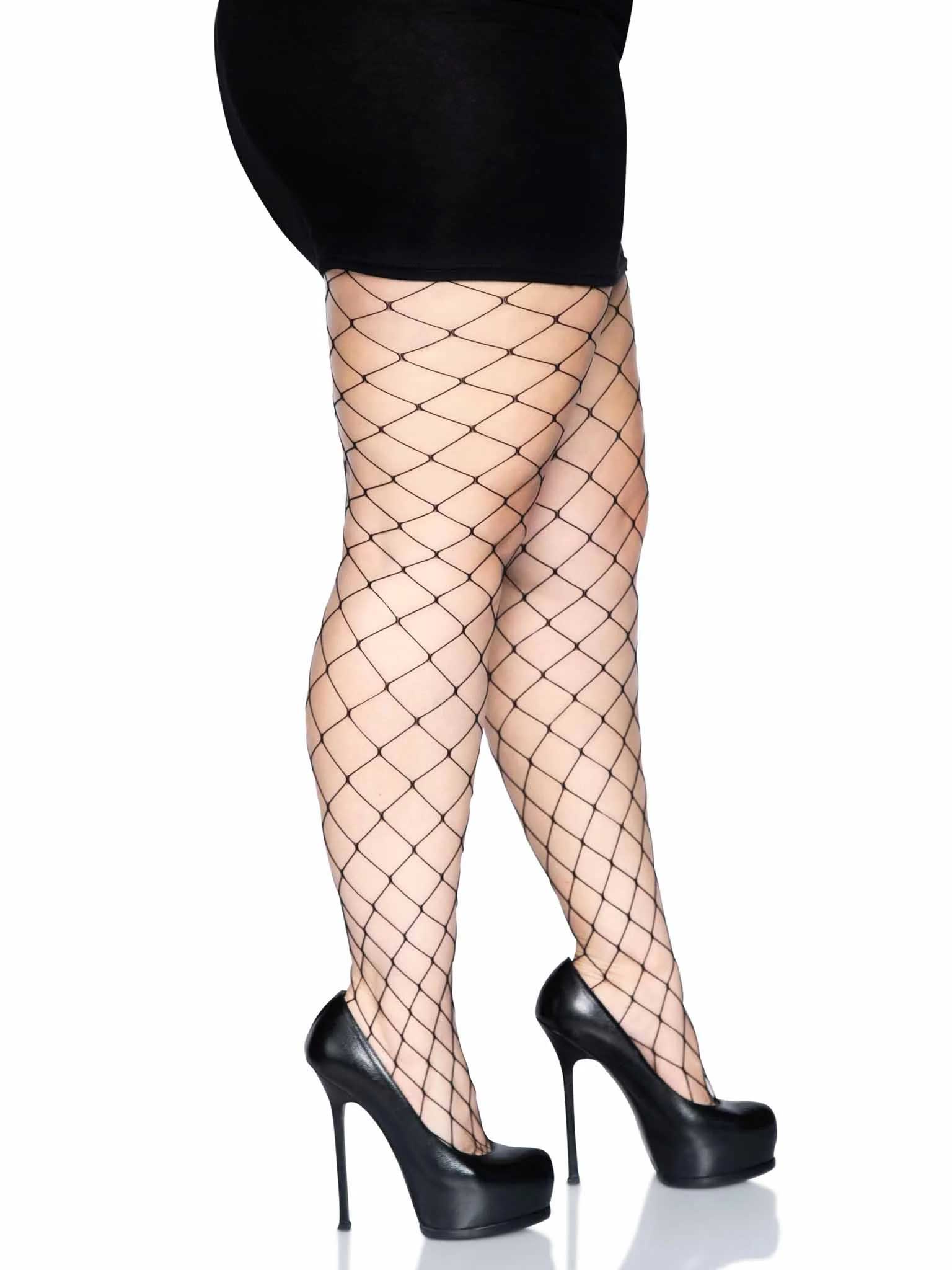 "Fence Net Pantyhose - Queen - Black LA-9905QBLKQ"