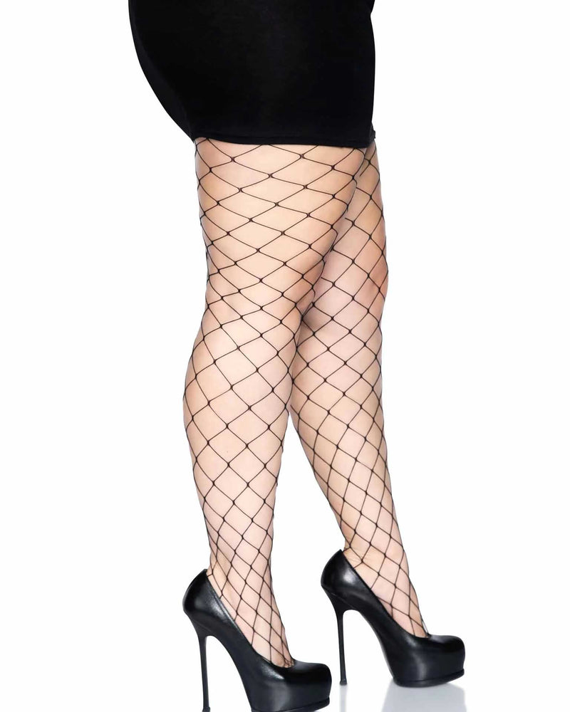 "Fence Net Pantyhose - Queen - Black LA-9905QBLKQ"