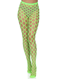 "Jumbo Pothole Net Tights - Neon Green - One Size LA-9331NGRN"