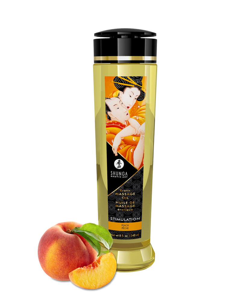 "Massage Oils - Stimulation - 8 Fl. Oz. Peach SHU1203"