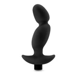 Anal Adventures- Platinum - Silicone Vibrating Prostate Massager 04-Black