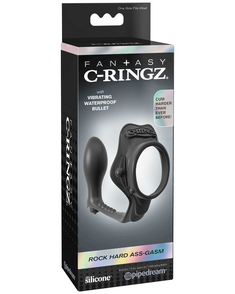 Fantasy C-Ringz Rock Hard Ass Gasm - Black