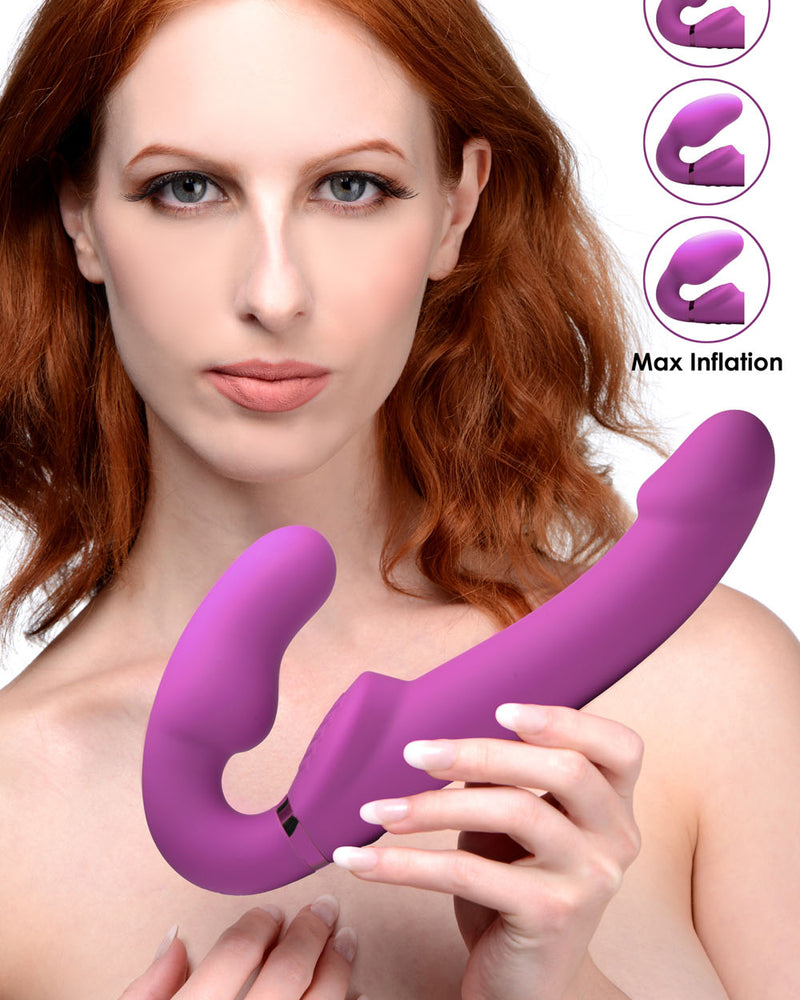 World's 1st Remote Control Inflatable Ergo-Fit Strapless Strap-On