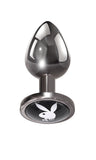 Playboy Pleasure - Tux - Small - Butt Plug - Hematite