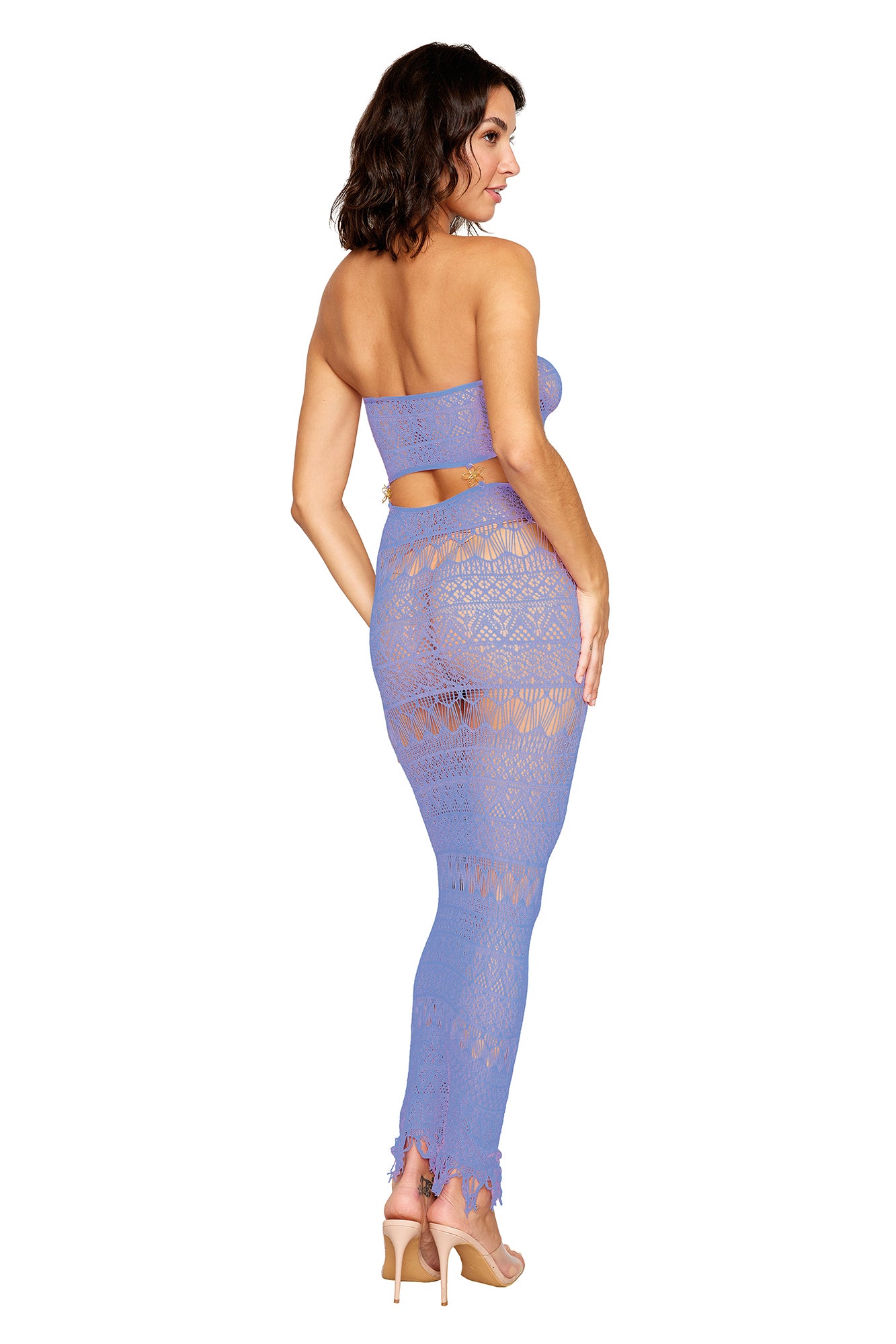 "Bodystocking Gown - One Size - Lavender Haze DG-0506LAVHZOS"