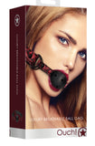 "Breathable Luxury Ball Gag - Burgundy OU-OU345BUR"