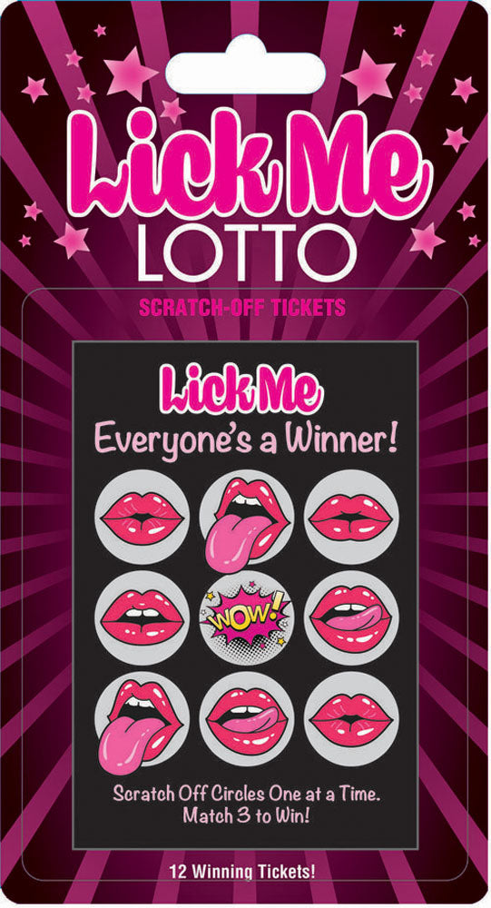 "Lick Me Lotto 12 Winning Tickets! LG-BG069"