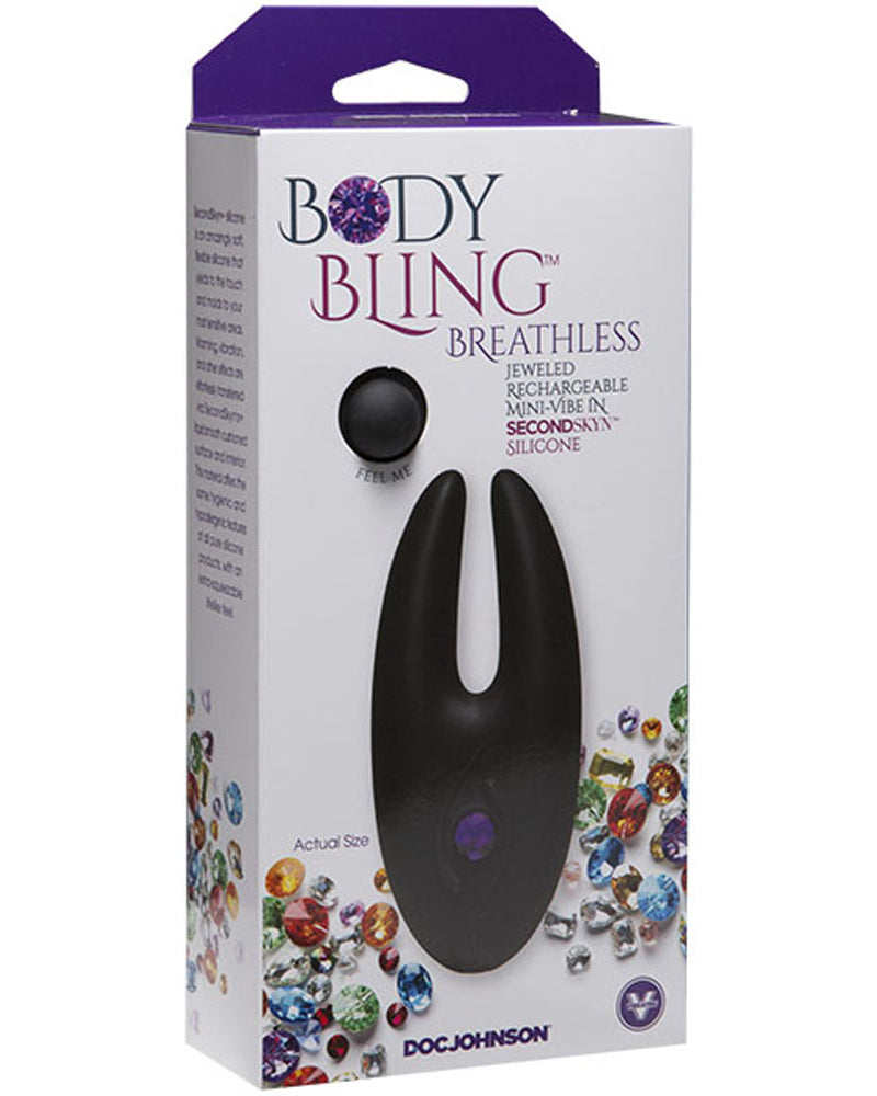 "Body Bling - Clit Cuddler Mini-Vibe in Second Skin Silicone - Purple DJ7018-05-BX"