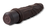 Dr. Skin Silicone - Dr. Robert - 7 Inch Vibrating Dildo - Brown