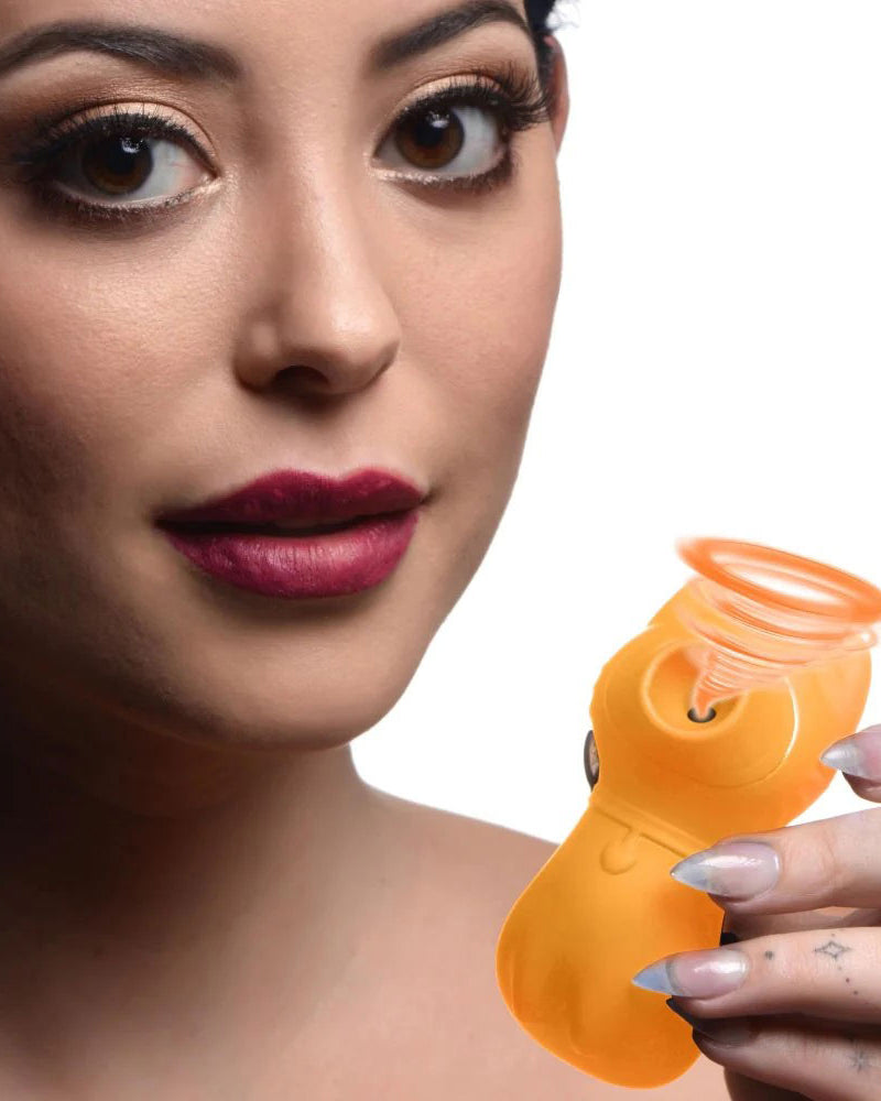 "Sucky Kitty 7x Clitoral Stimulator - Orange INM-AG960-ORG"