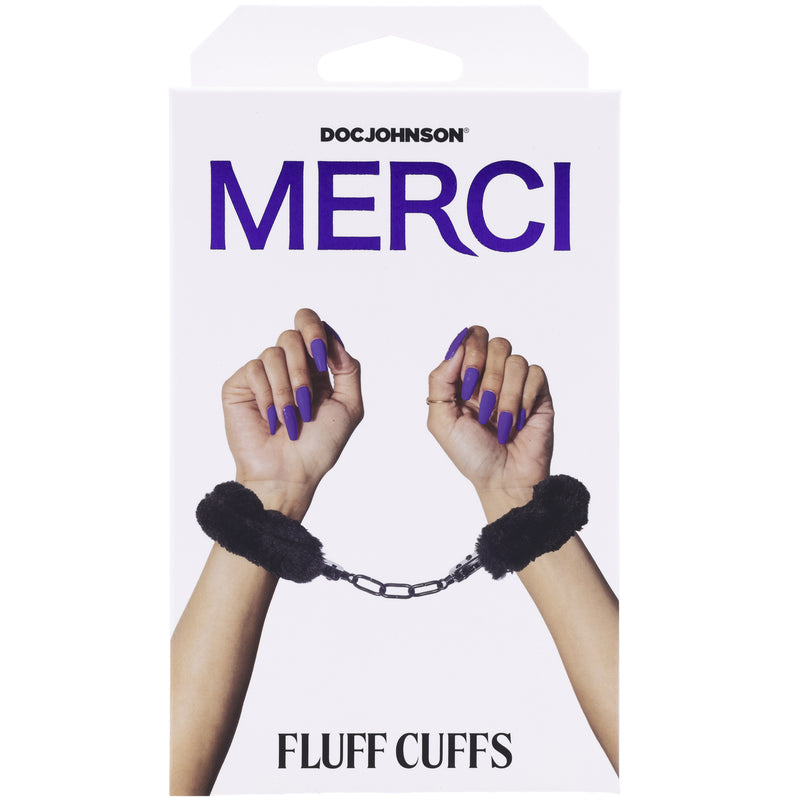 "Merci - Fluff Cuffs - Black DJ2404-67-BX"