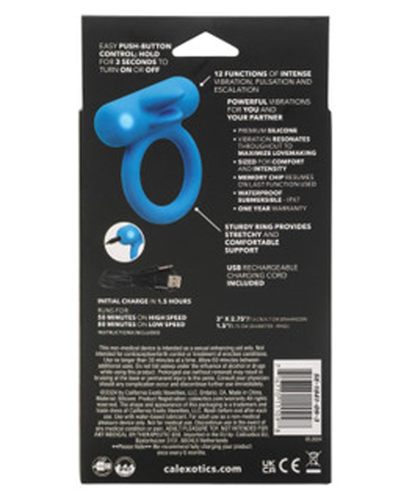 Silicone Rechargeable Double Trouble - Blue