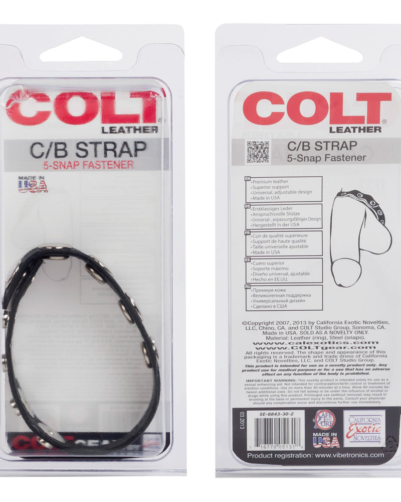 "Colt Adjustable 5 Snap Leather SE6843302"