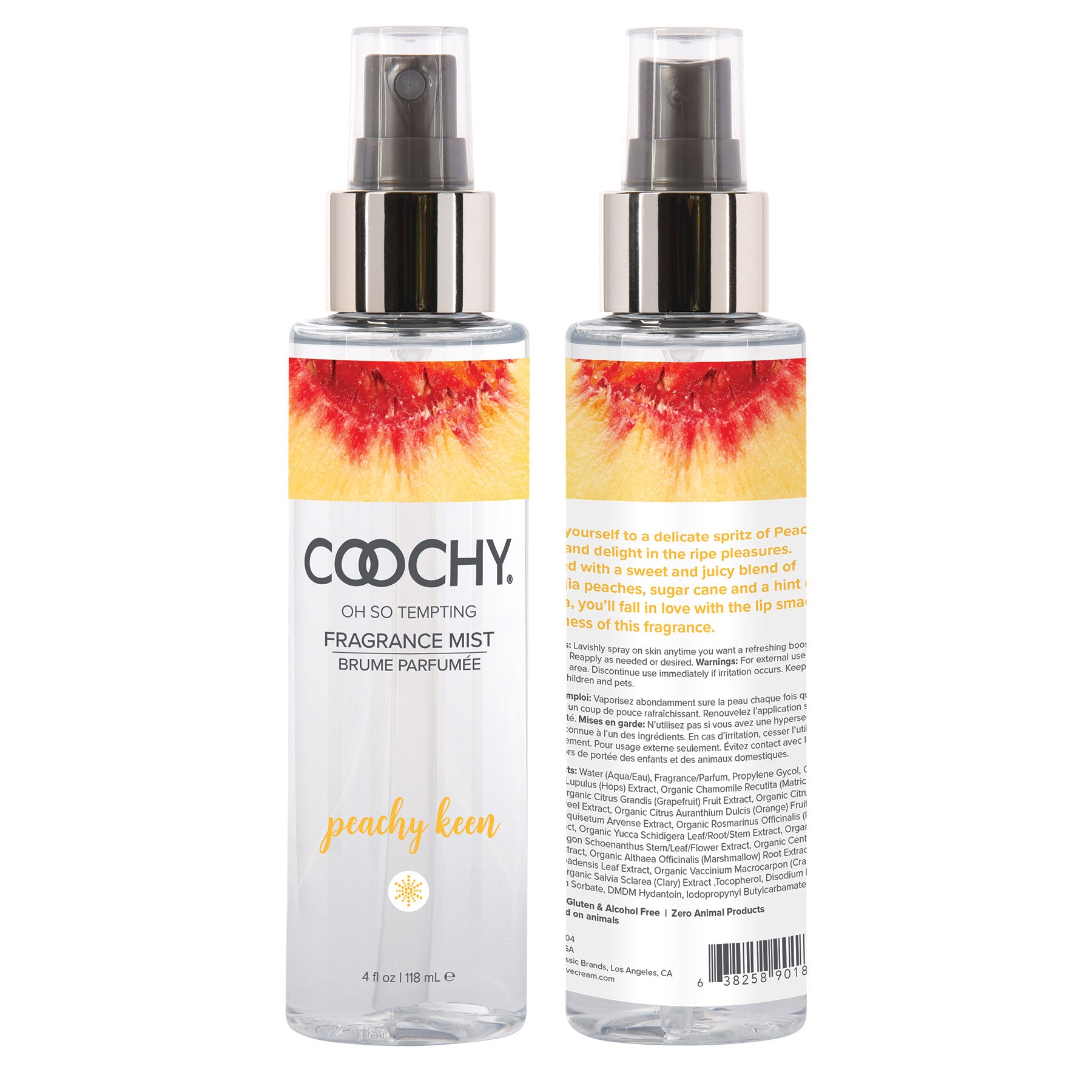 "Coochy Oh So Tempting Fragrance Mist - Peachy Keen - 4 Fl. Oz. COO3014-04"