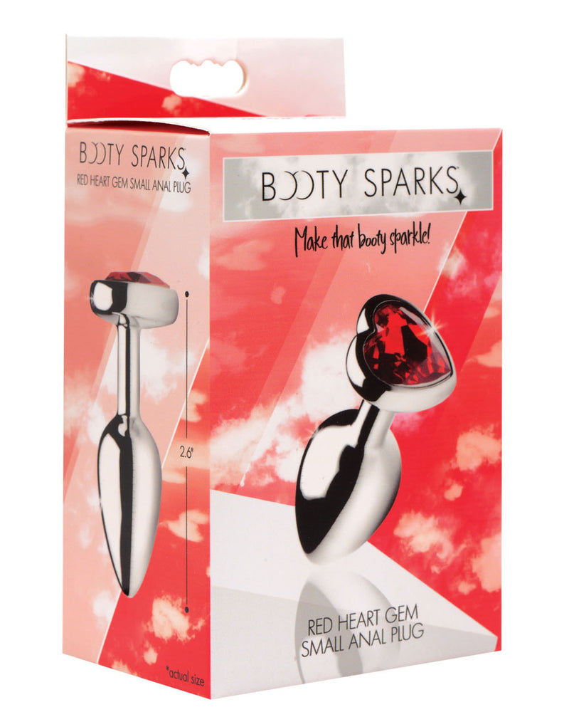 "Red Heart Gem Anal Plug - Small BTYS-AF633-SMALL"