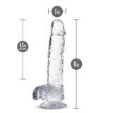 Naturally Yours - 6 Inch Crystalline Dildo - Diamond