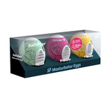 3 Pc Set Masturbator Egg - Riffle - Bubble - Fierce