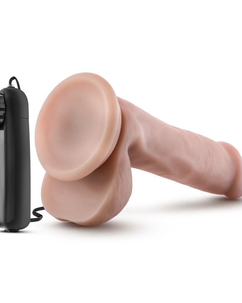 "Dr. Skin - Dr. Rob - 6 Inch Vibrating Cock With Suction Cup - Vanilla BL-12603"