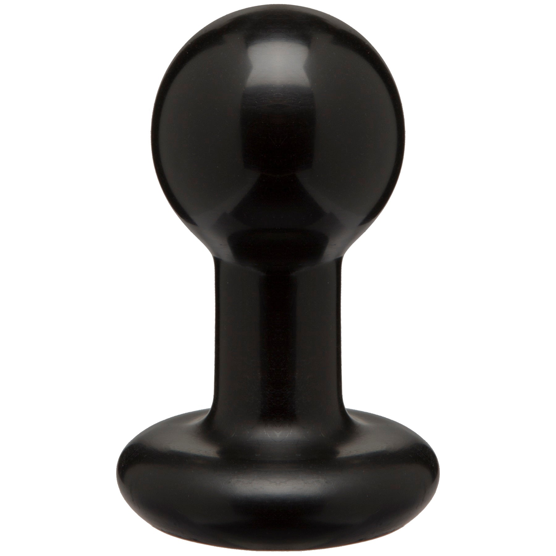 Round Butt Plug - Small - Black