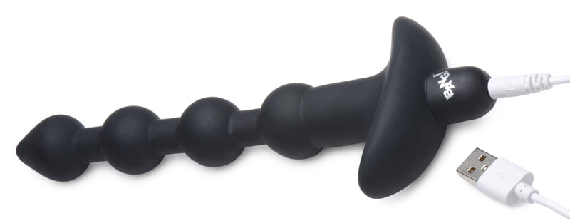 "Bang - Vibrating Silicone Anal Beads and Remote Black BNG-AG614-BLK"