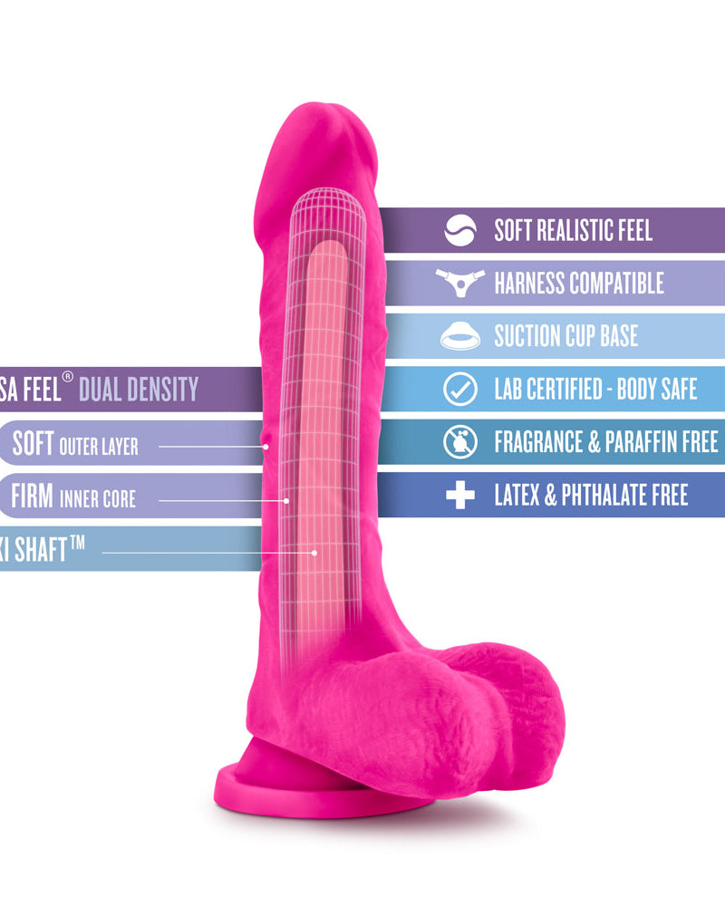 "Au Natural - Bold - Thrill - 8.5 Inch Dildo - Pink BL-72800"