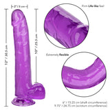 Size Queen 10 Inch - 25.5cm - Purple