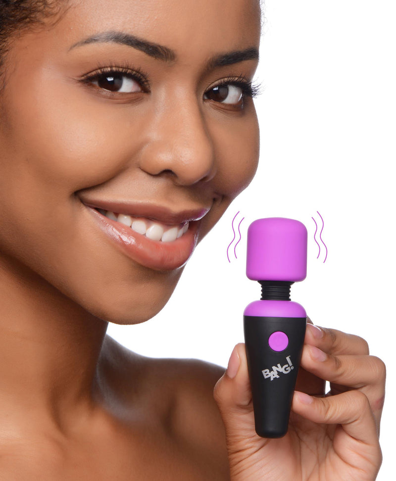 "Bang - 10x Vibrating Mini Silicone Wand - Purple BNG-AG786-PUR"