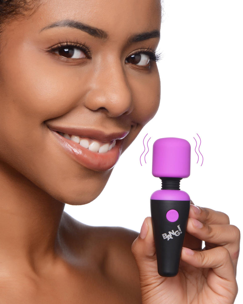 "Bang - 10x Vibrating Mini Silicone Wand - Purple BNG-AG786-PUR"
