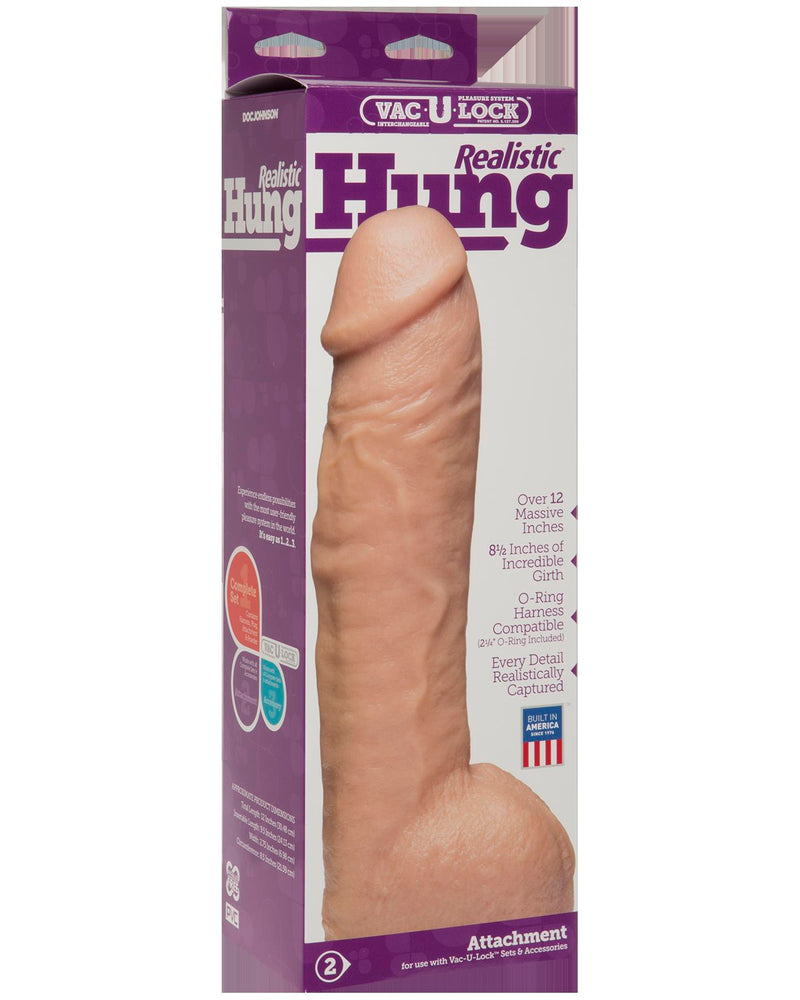 "Vac-U-Lock Realistic Hung - White DJ1015-27"