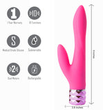 Victoria Crystal Gem Dual Vibrator - Pink