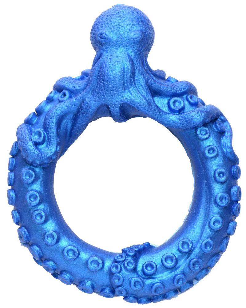 Poseidon's Octo-Ring Silicone Cock Ring - Blue