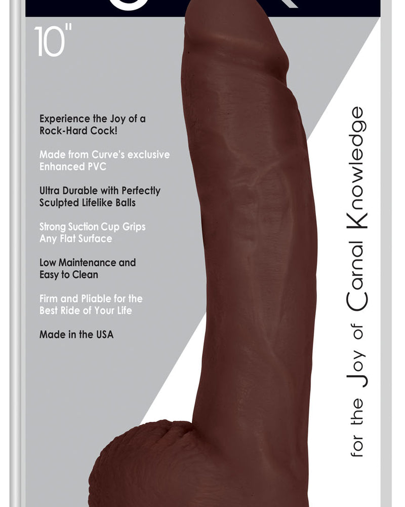 "Jock 10 Inch Dong With Balls - Chocolate CN-09-0420-11"